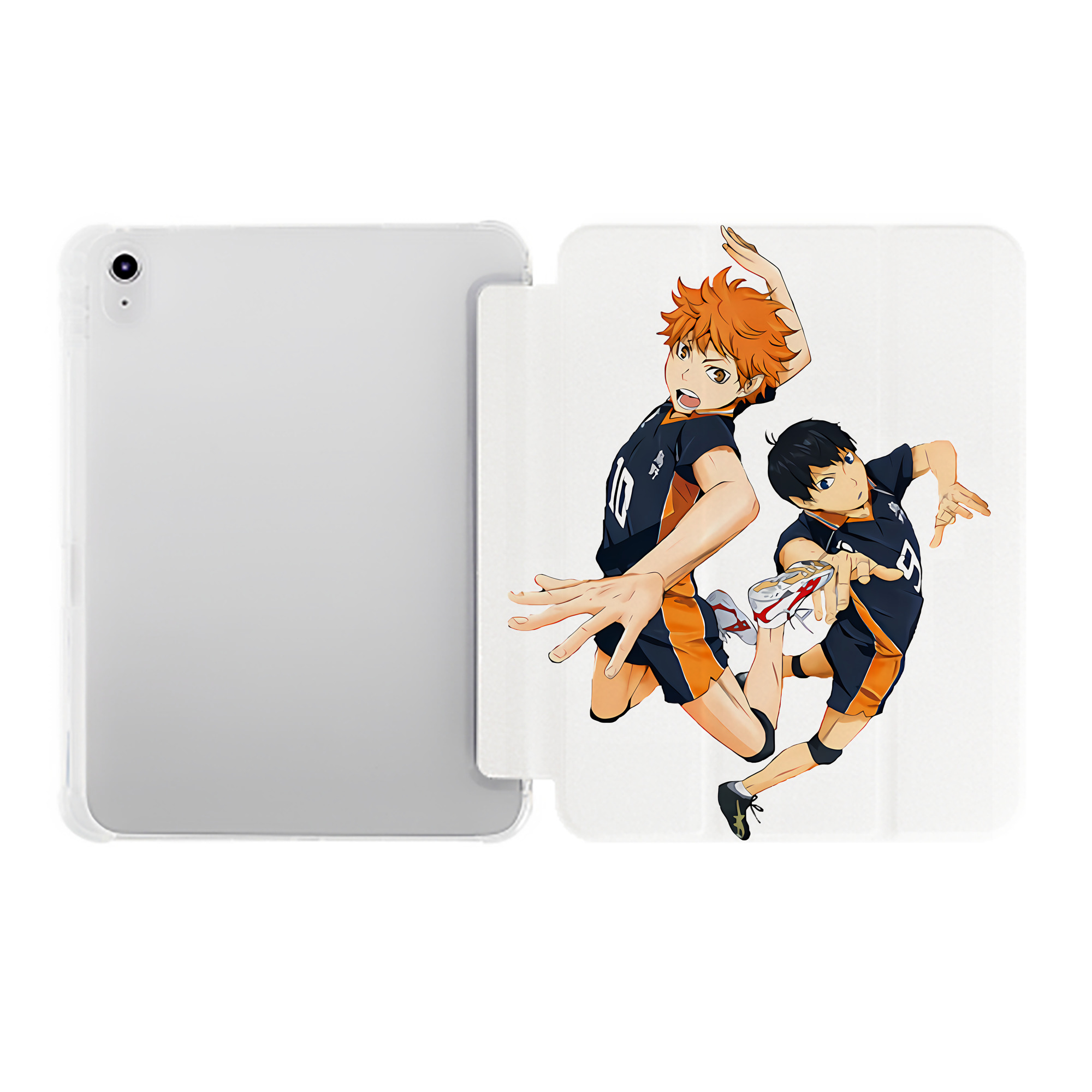 （画像用） ハイキュー!! Haikyu!! IPad ケース ペン収納付き 三つ折りスタンド PUレザー×シリコン 対応機種9.5/10.5/10.9インチ